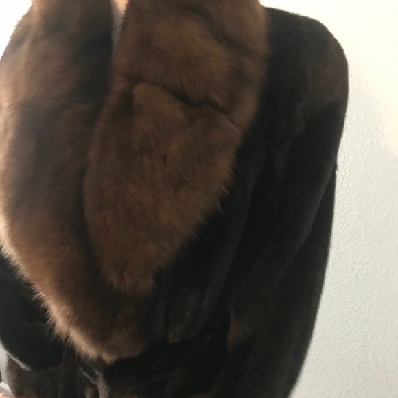 MINK & SABLE BellaBicchi Coat made for Neiman Marcus Collection NWTags & CoatBag - Picture 2 of 16